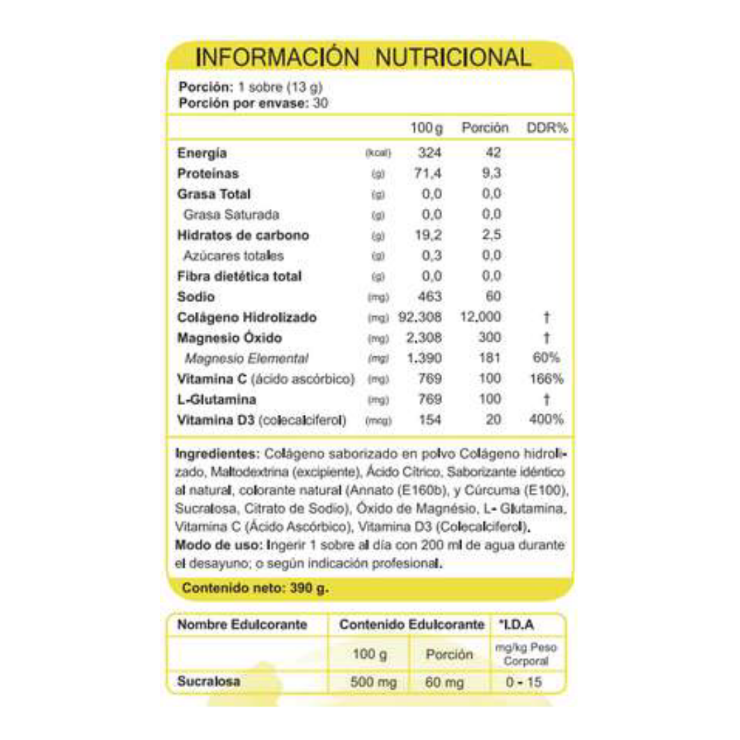 Colágeno Hidrolizado Maracuyá + Vit C Y D