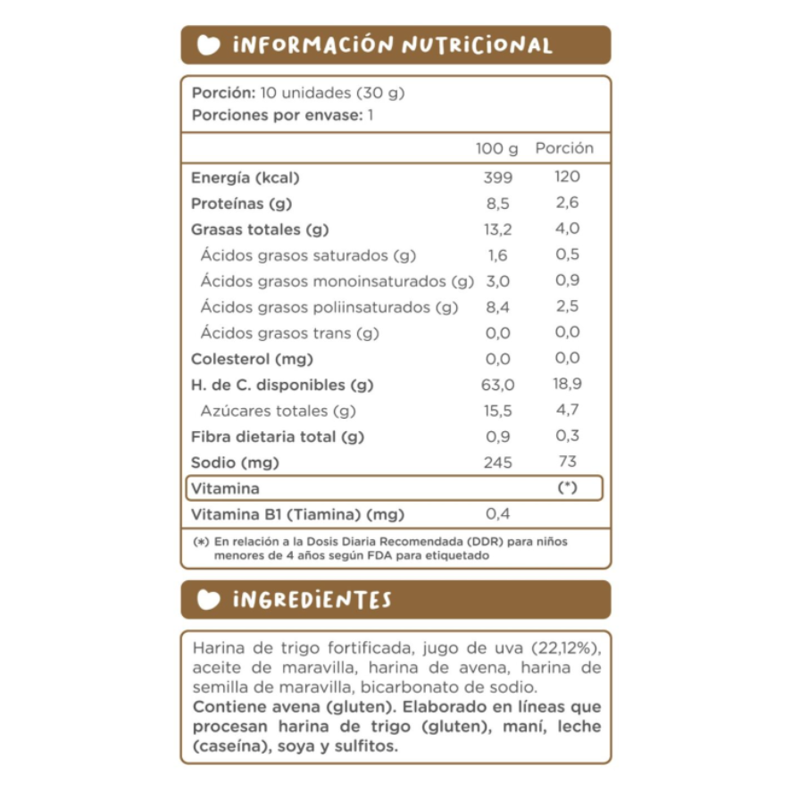 KUNA Galletas Cookids 30 grs