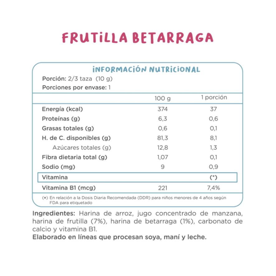 KUNA Puffs Frutilla Betarraga 10 grs
