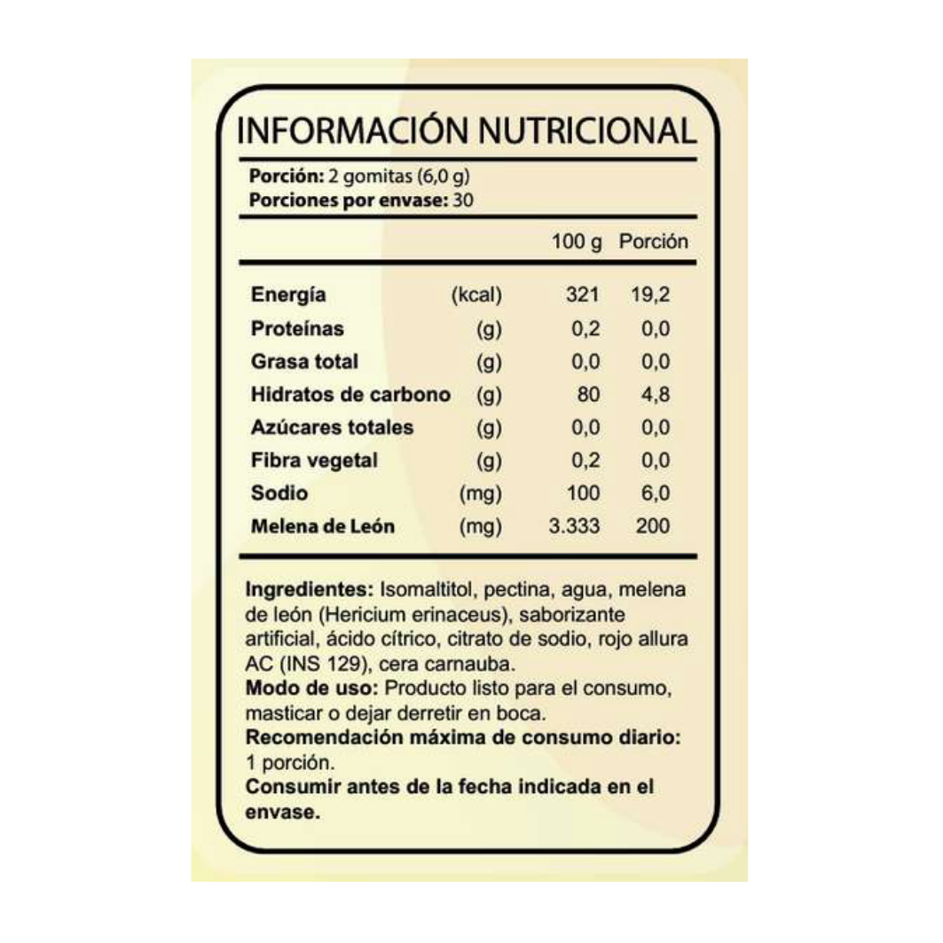 Gomitas Melena De León