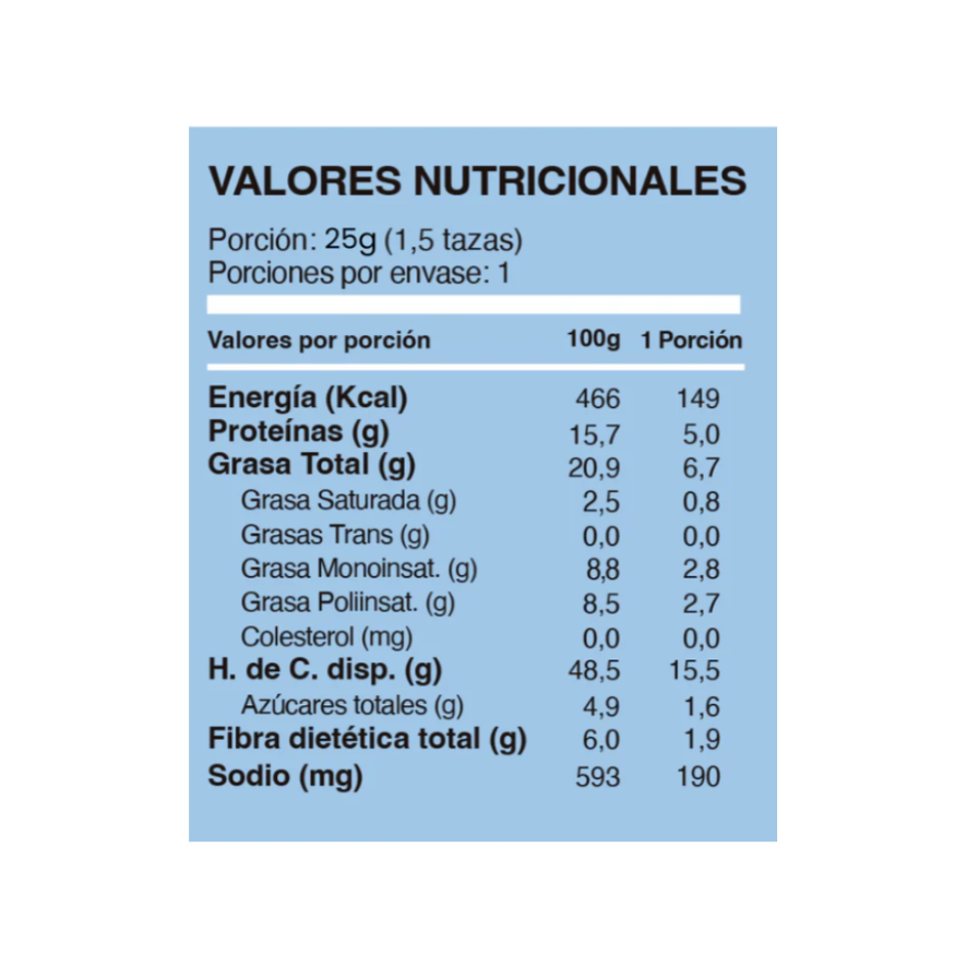 PURI Crunchys de Garbanzos Maní 25 grs