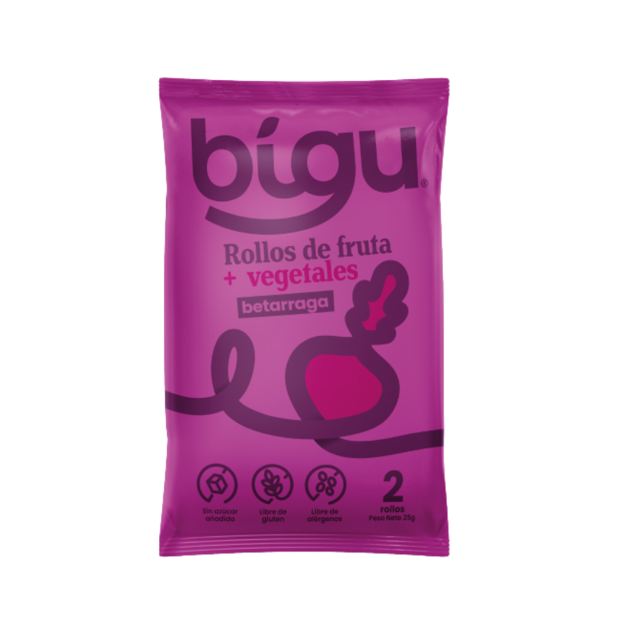 BIGU Rollo de Fruta Betarraga 25 grs