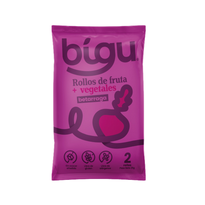 BIGU Rollo de Fruta Betarraga 25 grs