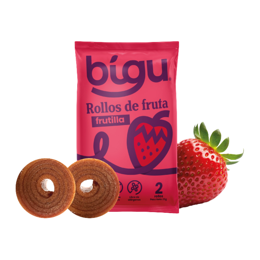 BIGU Rollo de Fruta Frutilla 25 grs