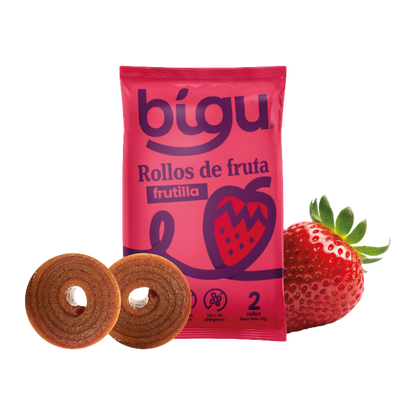 BIGU Rollo de Fruta Frutilla 25 grs
