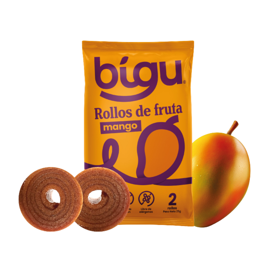 BIGU Rollo de Fruta Mango 25 grs