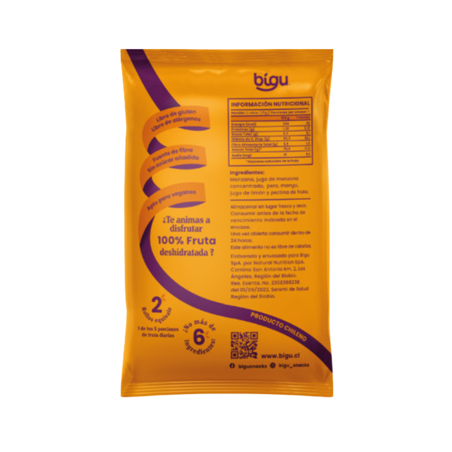 BIGU Rollo de Fruta Mango 25 grs