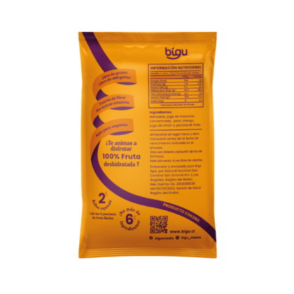 BIGU Rollo de Fruta Mango 25 grs
