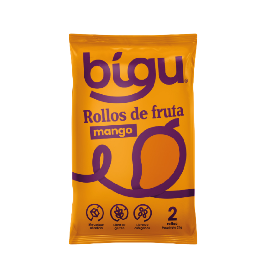 BIGU Rollo de Fruta Mango 25 grs