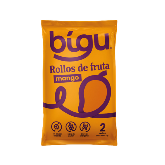 BIGU Rollo de Fruta Mango 25 grs