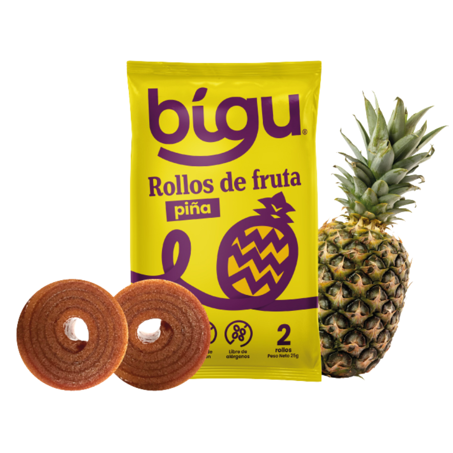 BIGU Rollo de Fruta Piña 25 grs