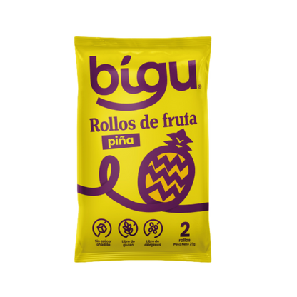BIGU Rollo de Fruta Piña 25 grs