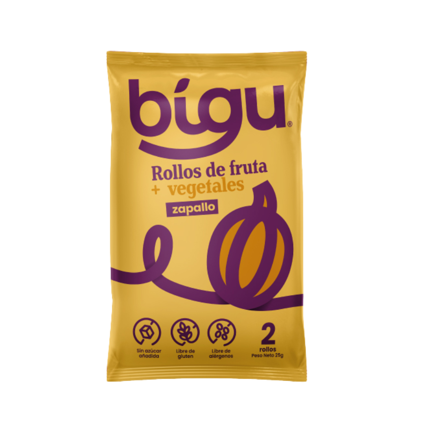 BIGU Rollo de Fruta Zapallo 25 grs