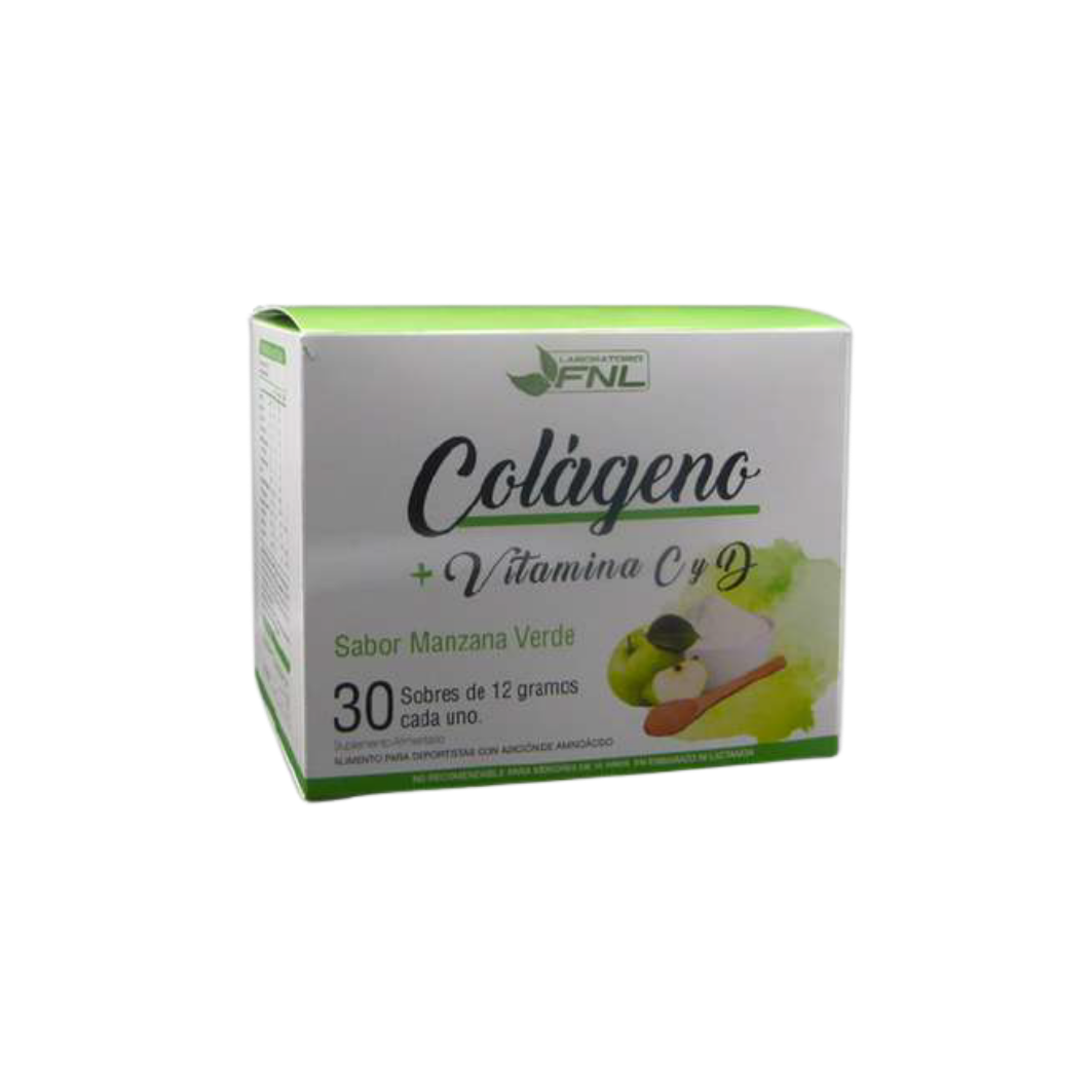 Colágeno Hidrolizado Manzana + Vit C Y D