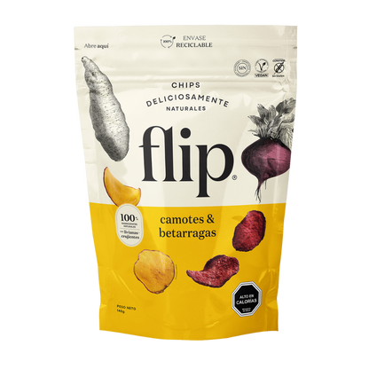 FLIP Chips de Camote Betarraga Familiar 140 grs
