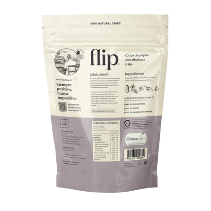 FLIP Chips de Papas Albahaca Ajo Familiar 140 grs
