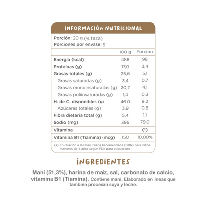 KUNA Bombas de Maní Familiar 100 grs