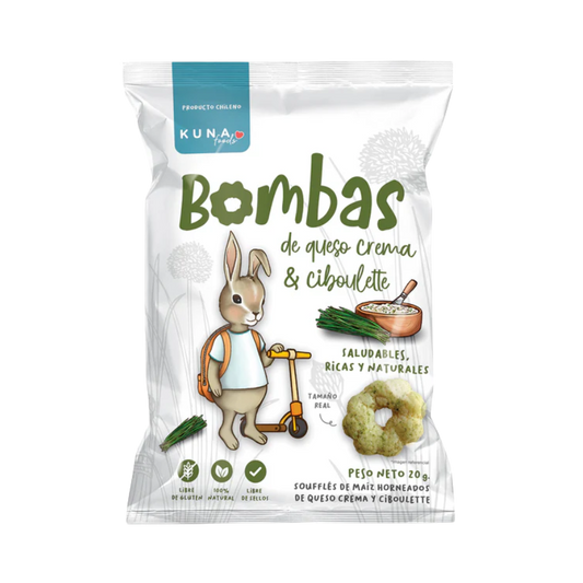 KUNA Bombas Queso Crema Ciboulette 20 grs