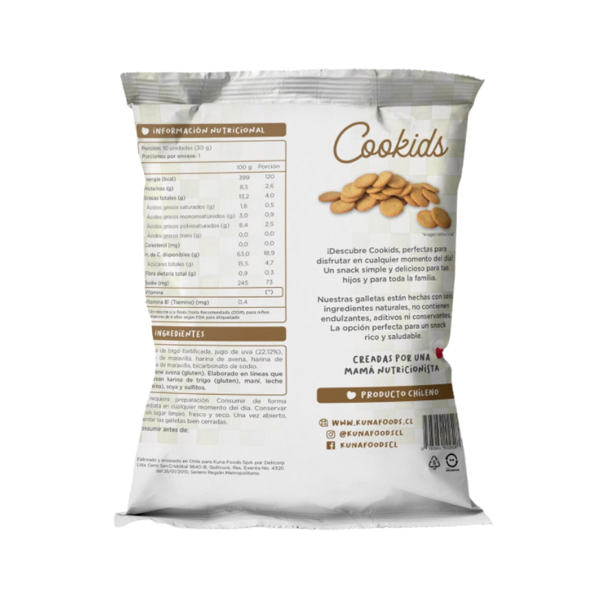 KUNA Galletas Cookids 30 grs