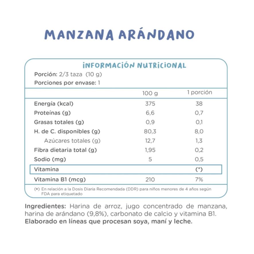 KUNA Puffs Manzana Arándano 10 grs