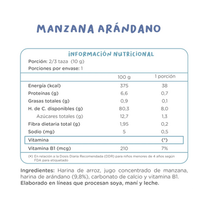 KUNA Puffs Manzana Arándano 10 grs