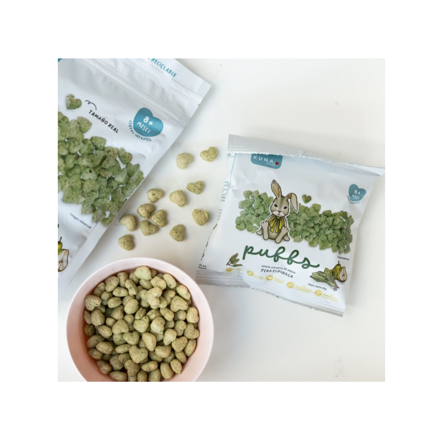 KUNA Puffs Pera Espinaca 10 grs