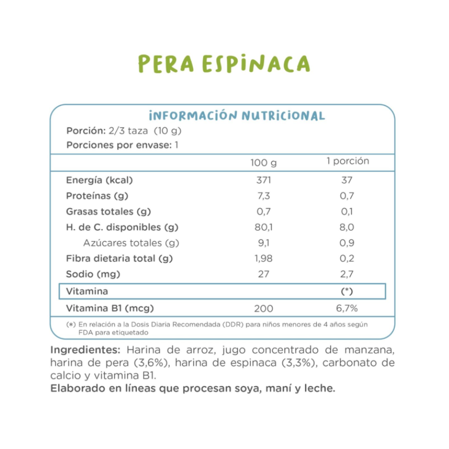 KUNA Puffs Pera Espinaca 10 grs