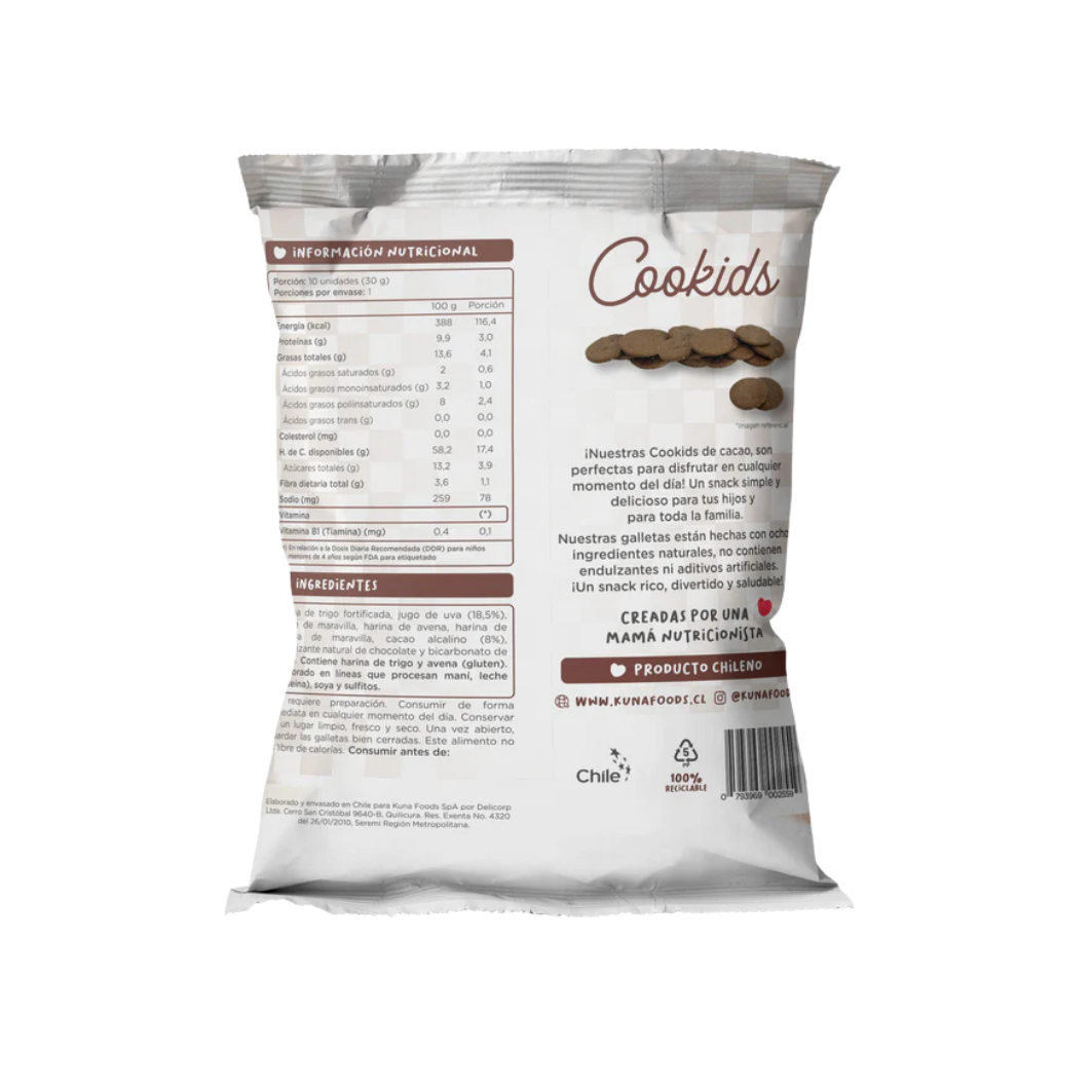 KUNA Galletas Cookids Cacao 30 grs