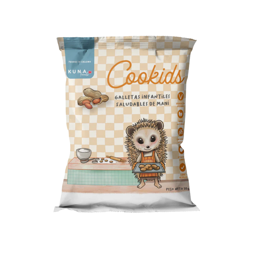 KUNA Galletas Cookids Maní 30 grs