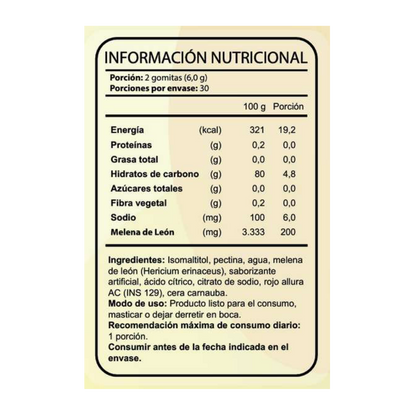 Gomitas Melena De León