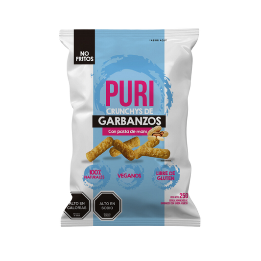 PURI Crunchys de Garbanzos Maní 25 grs