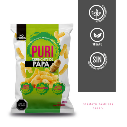 PURI Crunchys de Papas Familiar 140 grs
