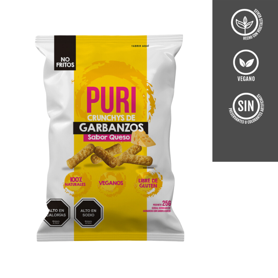 PURI Crunchys de Garbanzo Queso 25 grs