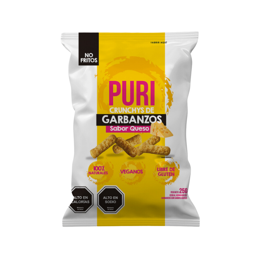 PURI Crunchys de Garbanzo Queso 25 grs