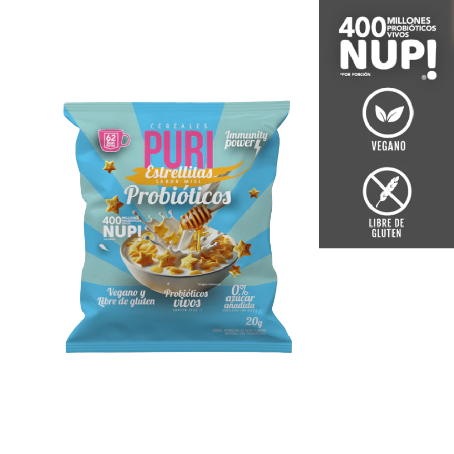 PURI Cereal Estrellitas con Probióticos 20 grs
