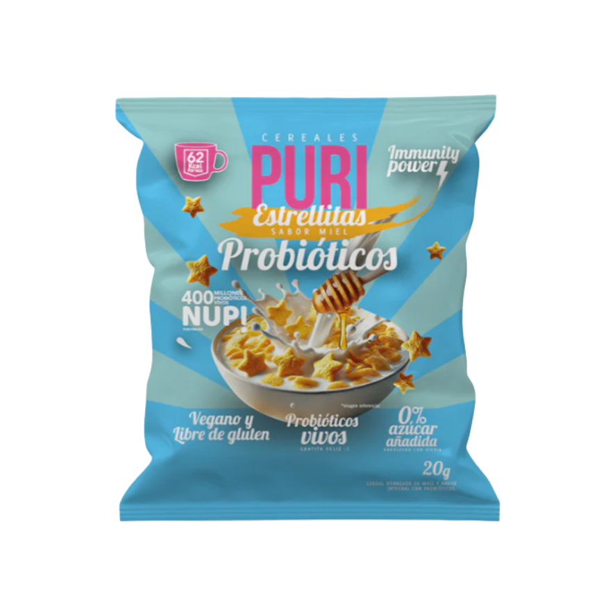 PURI Cereal Estrellitas con Probióticos 20 grs