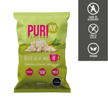 PURI Popcorn Oliva Sal de Mar 12 grs