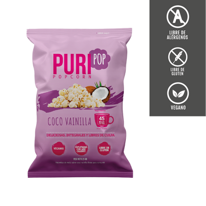PURI Popcorn Coco Vainilla 25 grs
