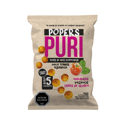 PURI Popper Tomate Albahaca 25 grs