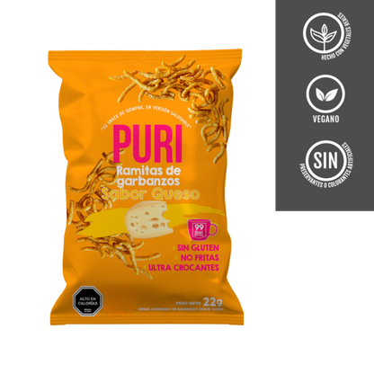 PURI Ramitas de Garbanzo Queso 25 grs