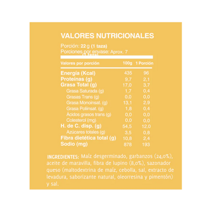 PURI Ramitas de Garbanzo Queso Familiar 150 grs