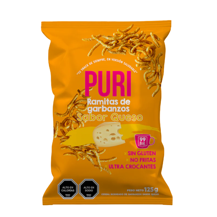 PURI Ramitas de Garbanzo Queso Familiar 150 grs