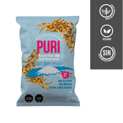 PURI Ramitas de Garbanzo con Sal de Mar 25 grs