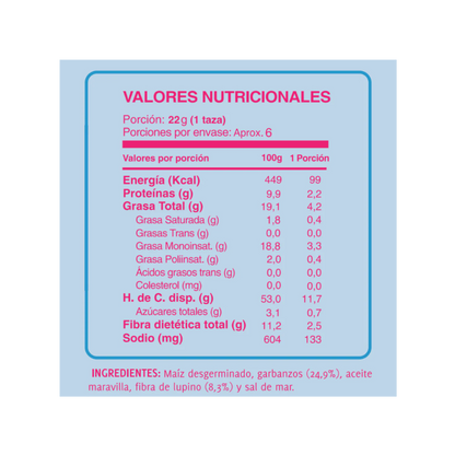 PURI Ramitas de Garbanzo con Sal de Mar Familiar 150 grs