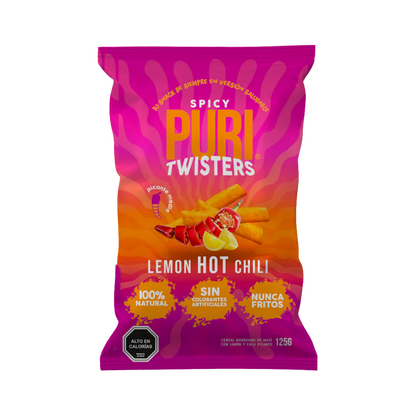 PURI Twisters Lemon Hot Chili Familiar 125 grs