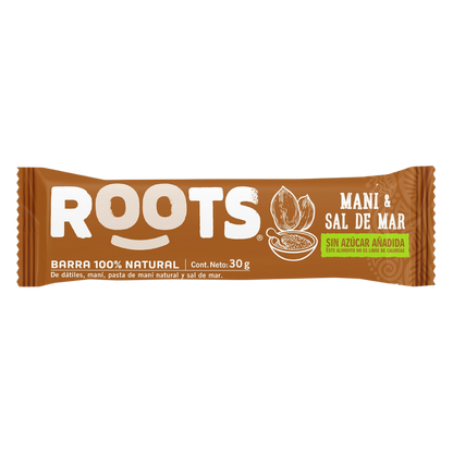 ROOTS Barra Maní Sal de Mar 30 grs