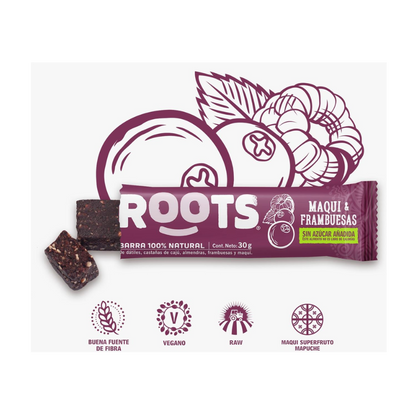 ROOTS Barra Maqui Frambuesa 30 grs
