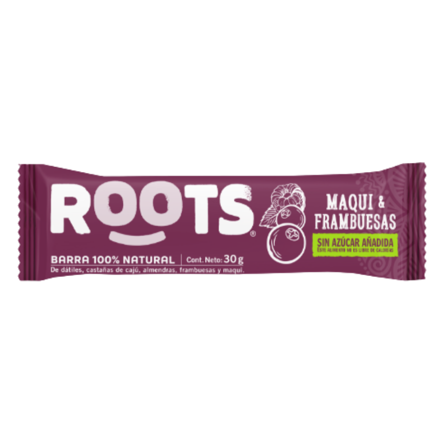 ROOTS Barra Maqui Frambuesa 30 grs
