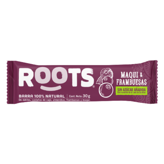 ROOTS Barra Maqui Frambuesa 30 grs