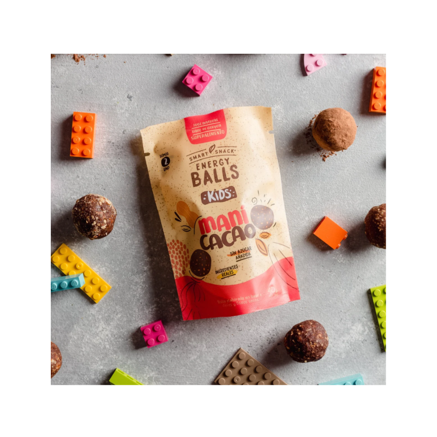 SMART SNACK Energy Balls Maní Cacao Kids 40 grs